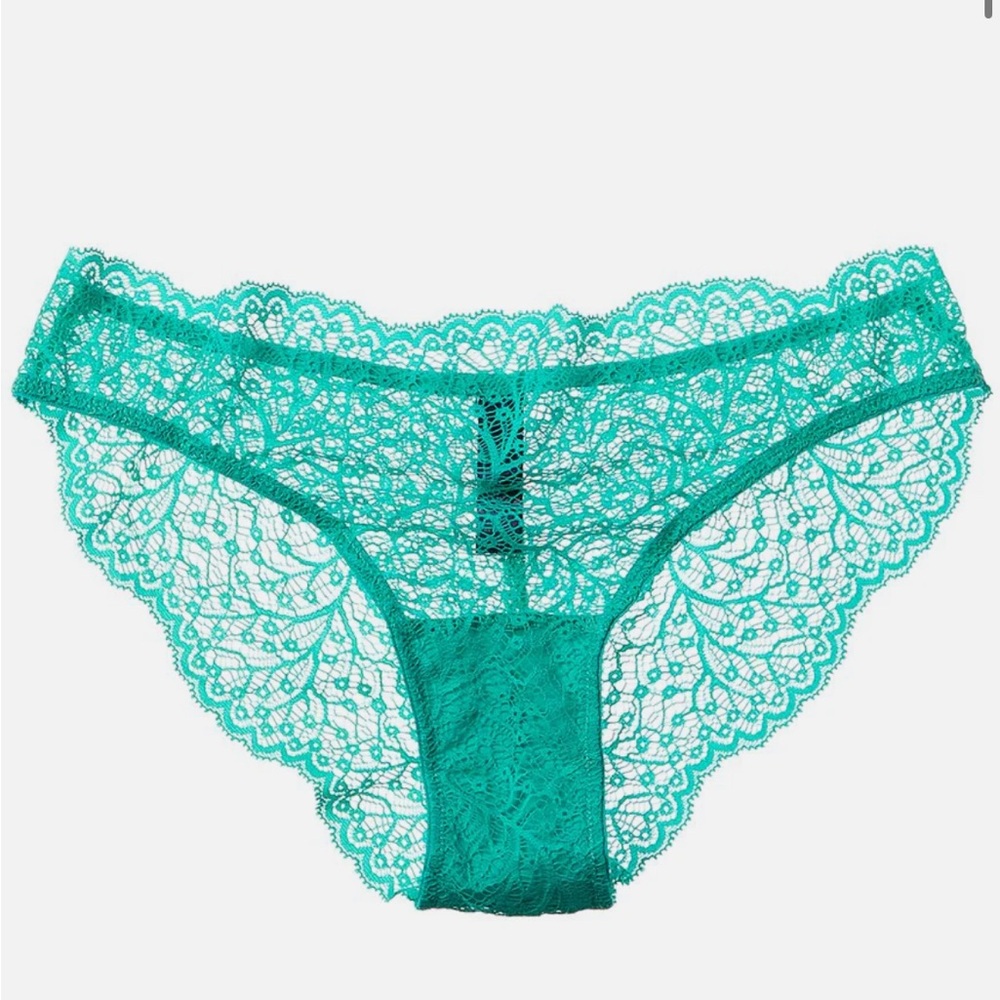 Journelle Allegra Vert Women's Lace Bikini Panties - Teal Large NWT